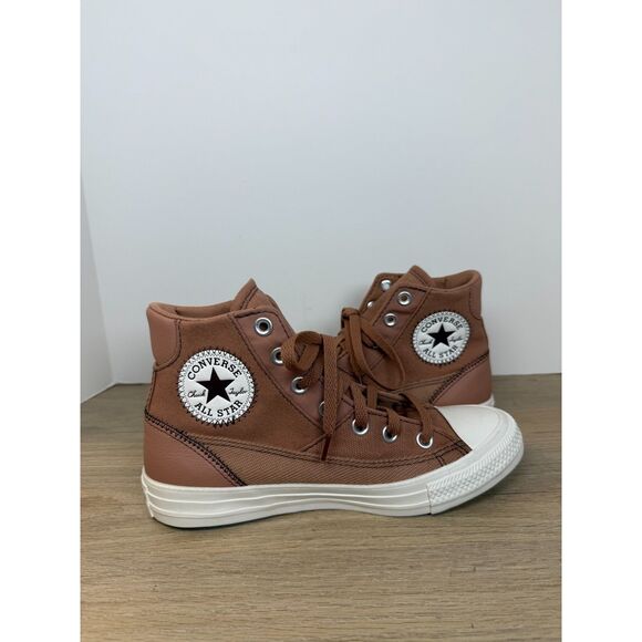 Converse Women's Size 7 Brown Chuck Taylor All Star Patchwork Sneakers Shoes - Picture 8 of 13